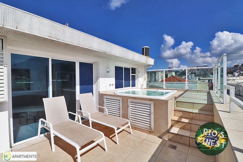 4 Bedroom Beachfront Penthouse with terrace in Rio de Janeir