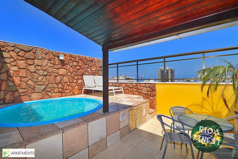 Copacabana Penthouse com Piscina y 2 dormitorios