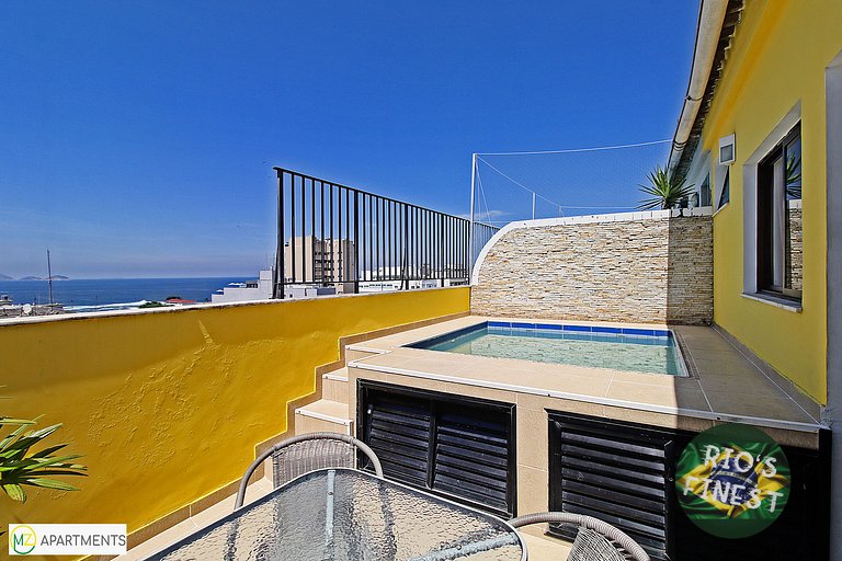 Penthouse amueblado con piscina en Río de Janeiro