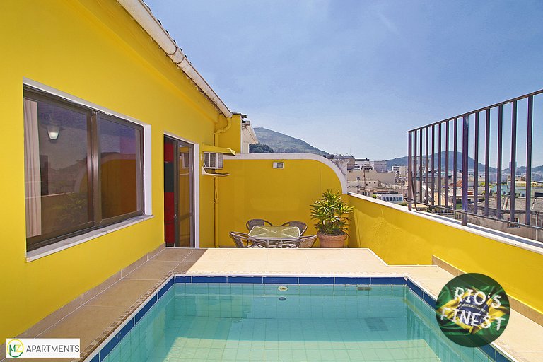 Penthouse amueblado con piscina en Río de Janeiro
