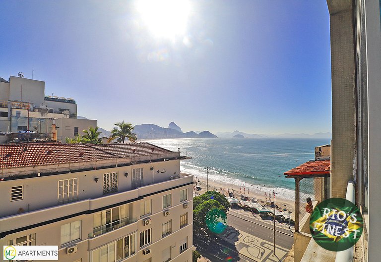 Cobertura de 4 quartos com teraço frente para o Mar no Rio