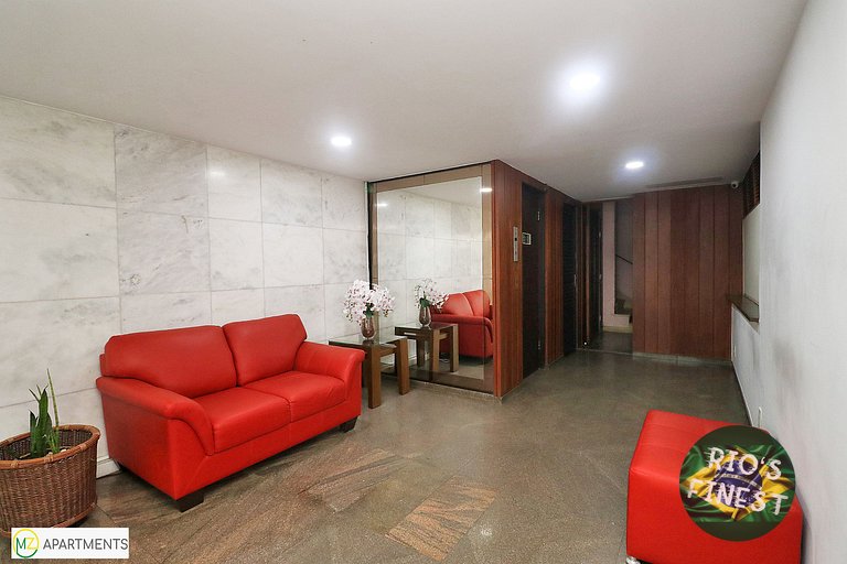 Cobertura de 4 quartos com teraço frente para o Mar no Rio