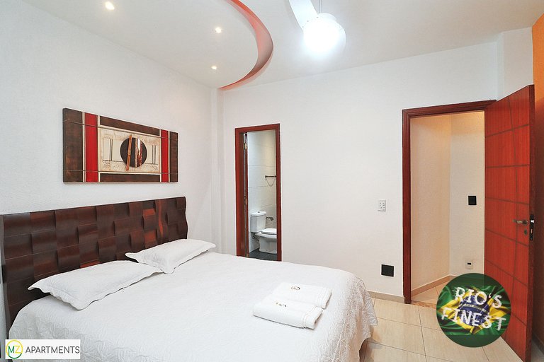 Apartamento de temporada com 3 quartos perto do mar no Rio d