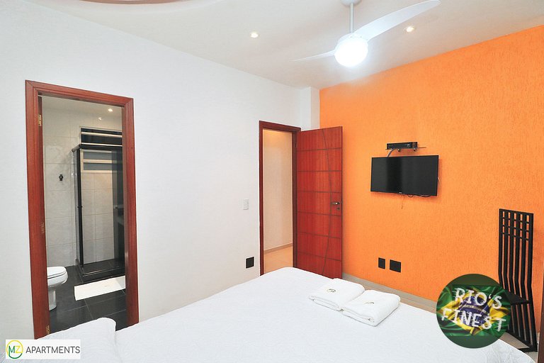 Apartamento de temporada com 3 quartos perto do mar no Rio d