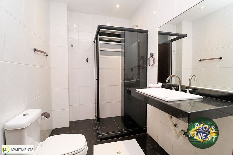 Apartamento de temporada com 3 quartos perto do mar no Rio d