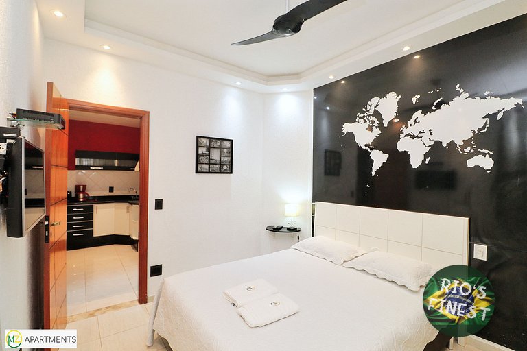 Apartamento de temporada com 3 quartos perto do mar no Rio d