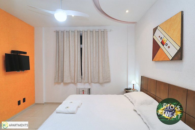 Apartamento de temporada com 3 quartos perto do mar no Rio d