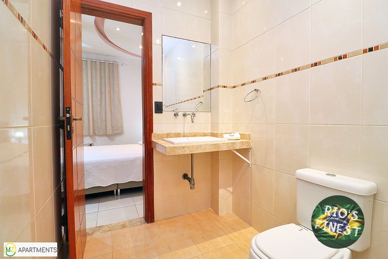 Apartamento de temporada com 3 quartos perto do mar no Rio d
