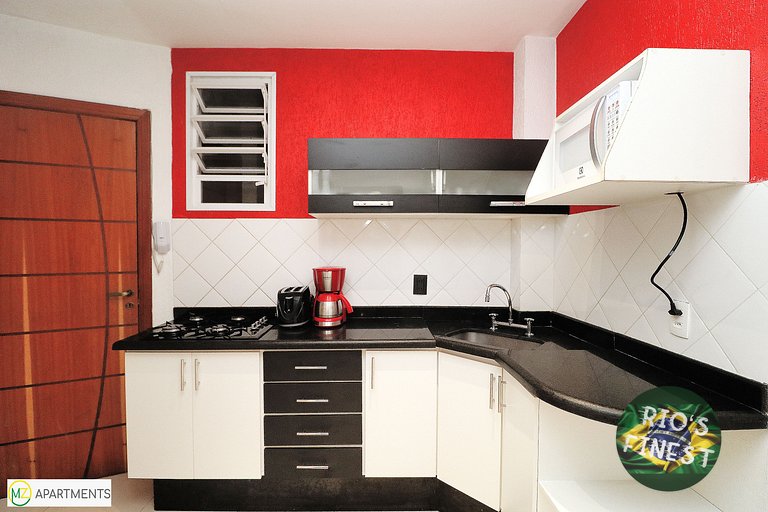 Apartamento de temporada com 3 quartos perto do mar no Rio d