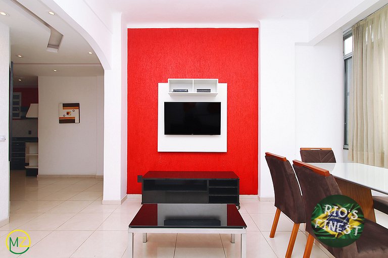 Apartamento de temporada com 3 quartos perto do mar no Rio d