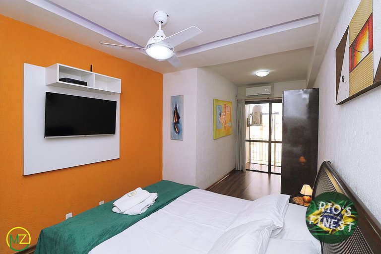 Copacabana Cobertura de 2 quartos com Piscina