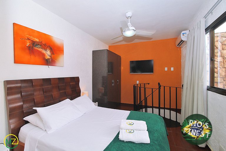 Copacabana Cobertura de 2 quartos com Piscina