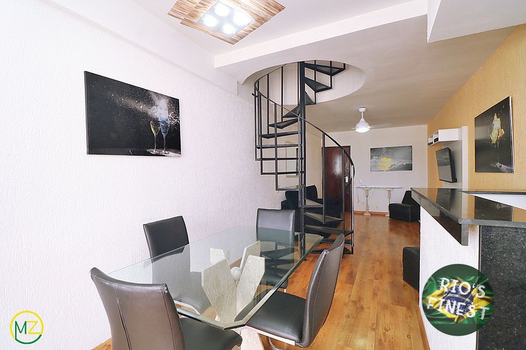 Cerca de Ipanema, Penthouse com Piscina en Copacabana