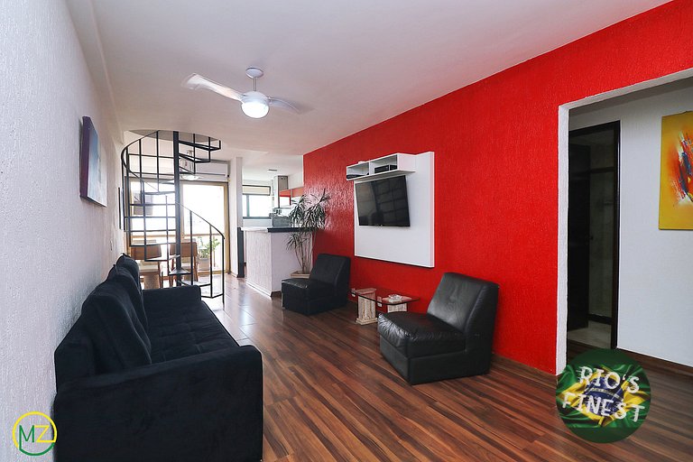 Penthouse amueblado con piscina en Río de Janeiro