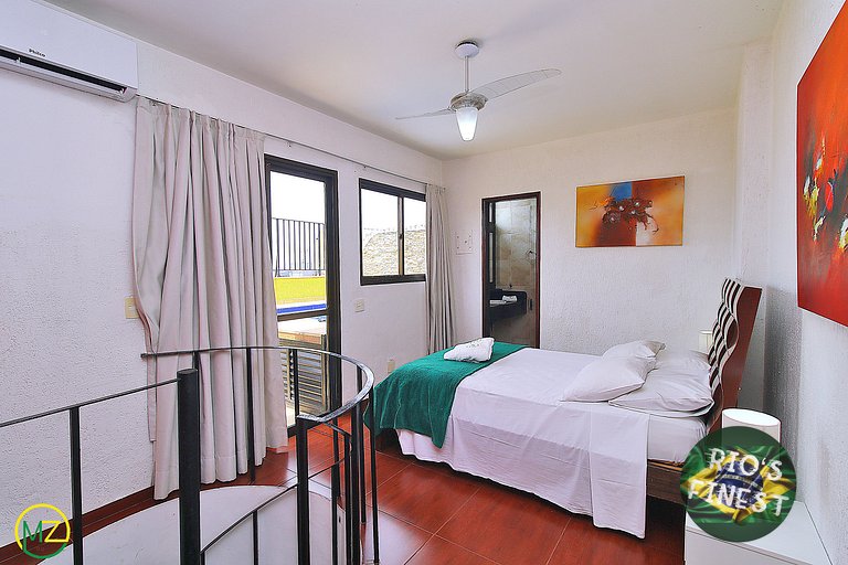 Penthouse amueblado con piscina en Río de Janeiro
