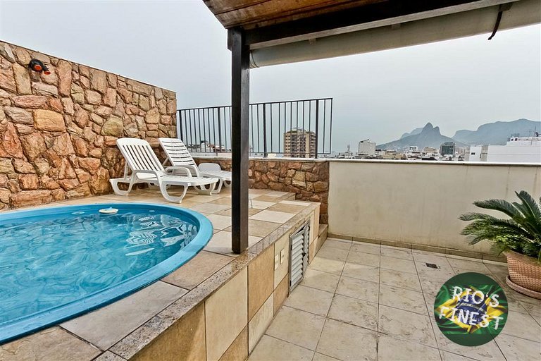Copacabana Penthouse mit Pool und 2 Schlafzimmern