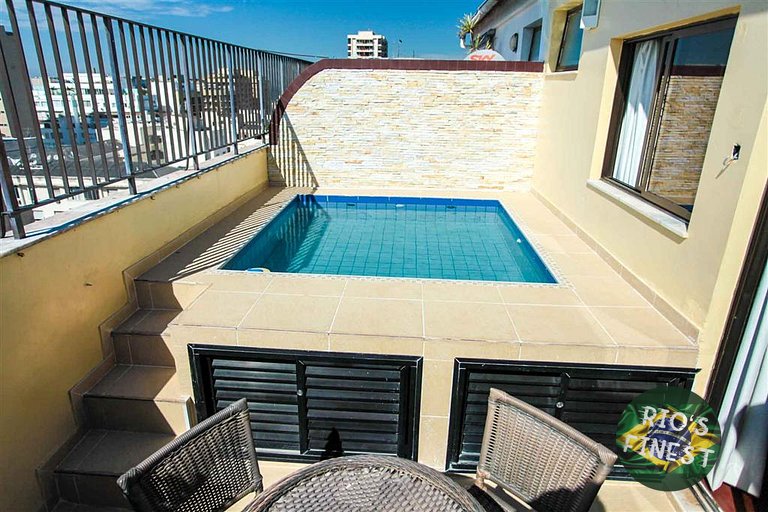 Möbliertes Penthouse mit Pool in Rio de Janeiro
