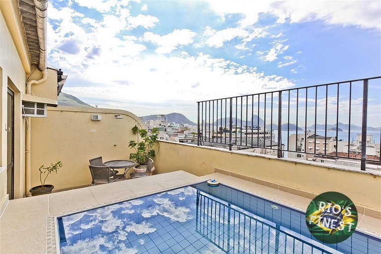 Penthouse amueblado con piscina en Río de Janeiro